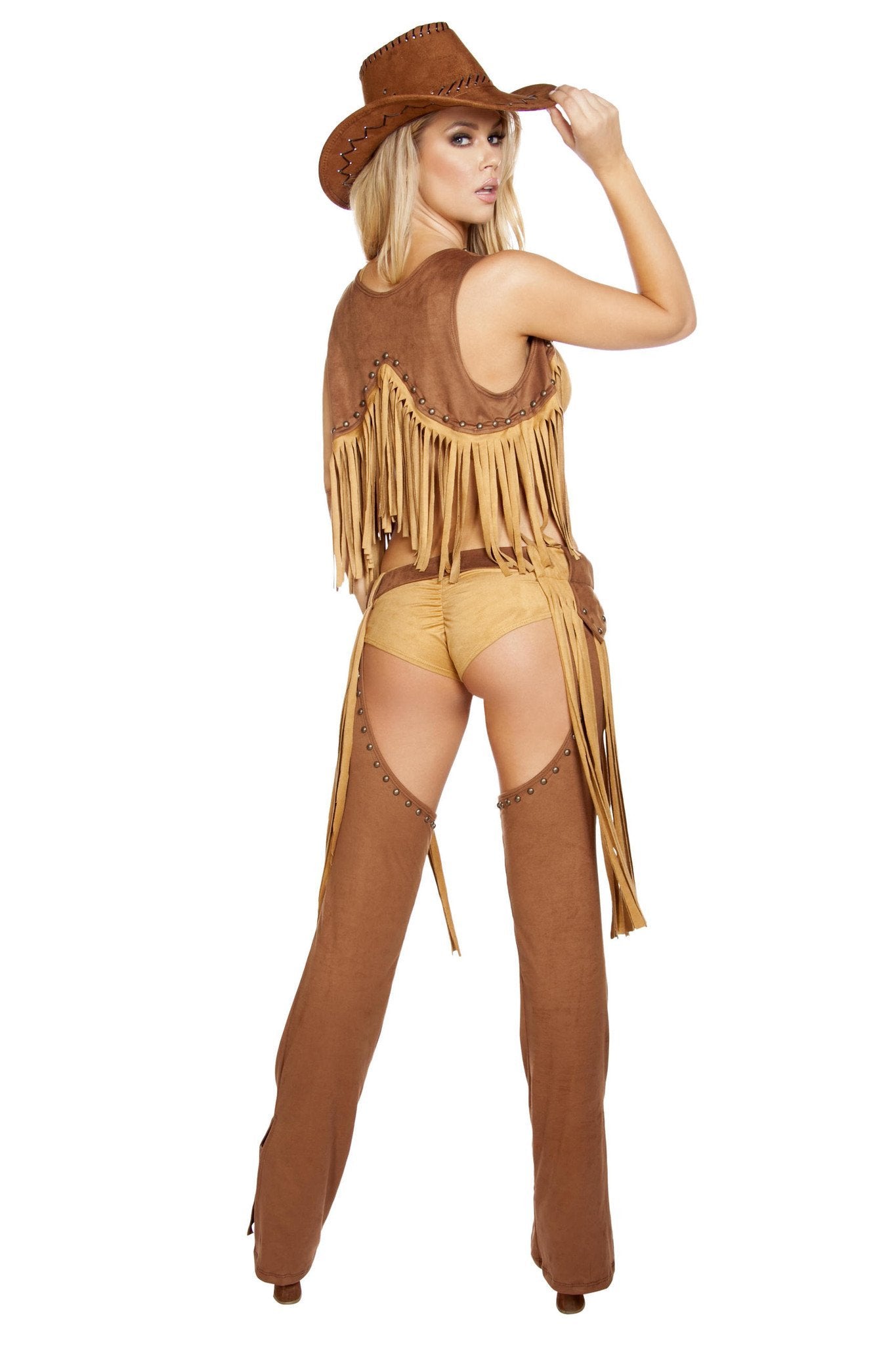 Buy 5pc Wild Western Temptress Cowgirl Costume from RomaRetailShop for 129.99 with Same Day Shipping Designed by Roma Costume, Inc. 4584-AS-M/L