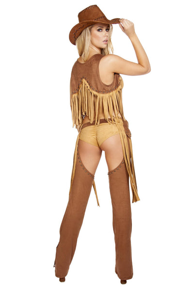 Buy 5pc Wild Western Temptress Cowgirl Costume from RomaRetailShop for 129.99 with Same Day Shipping Designed by Roma Costume, Inc. 4584-AS-M/L