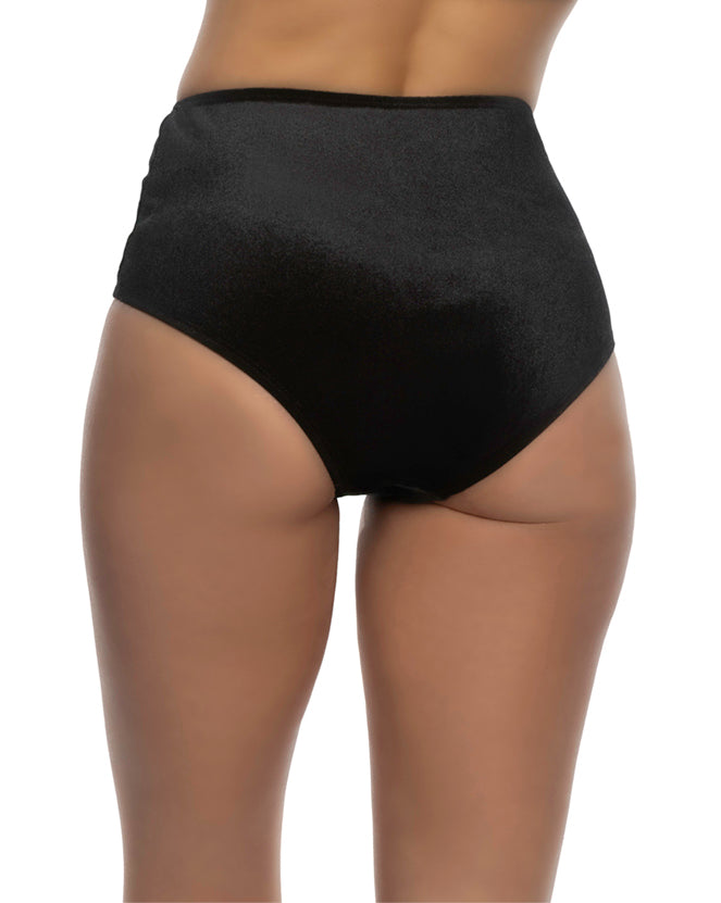 1pc High Waist Cheeky Velvet Shorts
