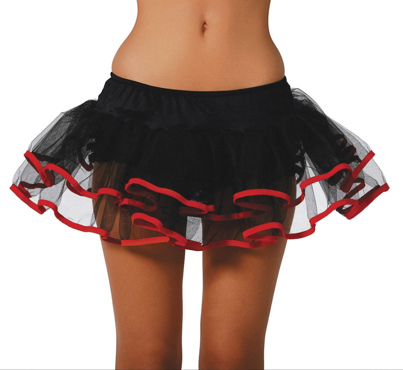 Buy Double Layered Petticoat from RomaRetailShop for 14.99 with Same Day Shipping Designed by Roma Costume 1600-Blk/RD-O/S