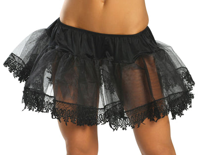 Buy Petticoat with Tear Drop Trim from RomaRetailShop for 5.99 with Same Day Shipping Designed by Roma Costume 2210-Blk-O/S
