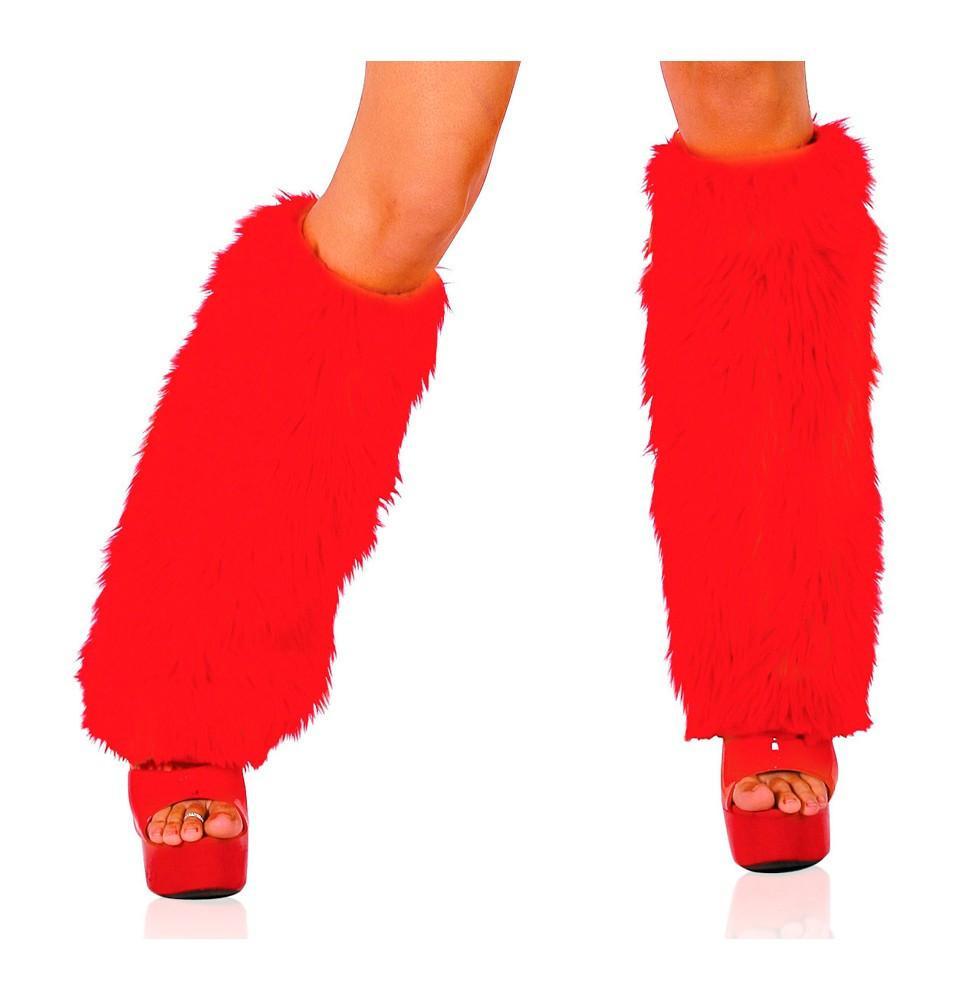 Buy Pair of Fur Boot Cover Fluffies from RomaRetailShop for 28.99 with Same Day Shipping Designed by Roma Costume C121-Red-O/S