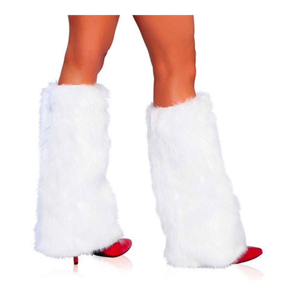 Buy Pair of Fur Boot Cover Fluffies from RomaRetailShop for 28.99 with Same Day Shipping Designed by Roma Costume C121-WHT-O/S