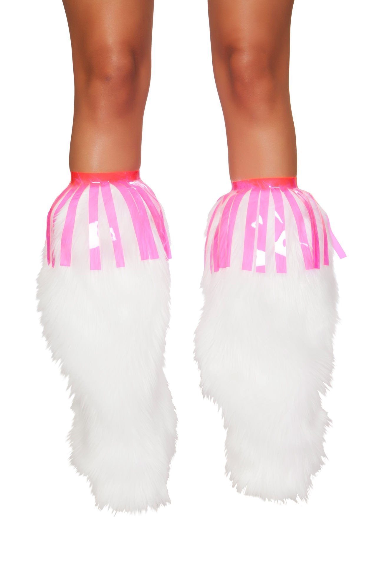 Buy Pair of Vinyl Fringe Leg Wrap from RomaRetailShop for 11.25 with Same Day Shipping Designed by Roma Costume 3242-AS-O/S