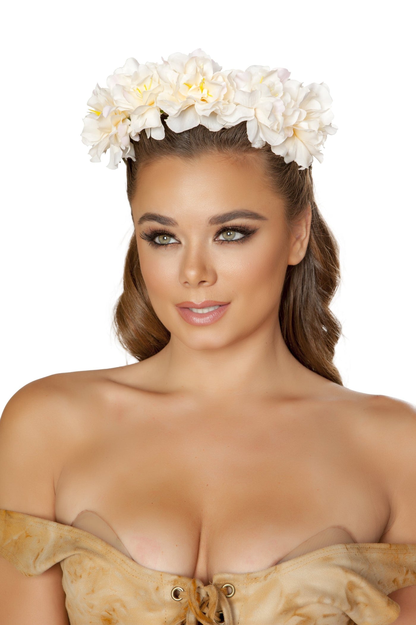 Buy Large Floral Headband from RomaRetailShop for 11.25 with Same Day Shipping Designed by Roma Costume 3630-AS-O/S