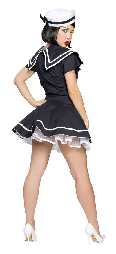 Buy 2Pc Pin-Up Captain from RomaRetailShop for 68.99 with Same Day Shipping Designed by Roma Costume, Inc. 4094-AS-XS