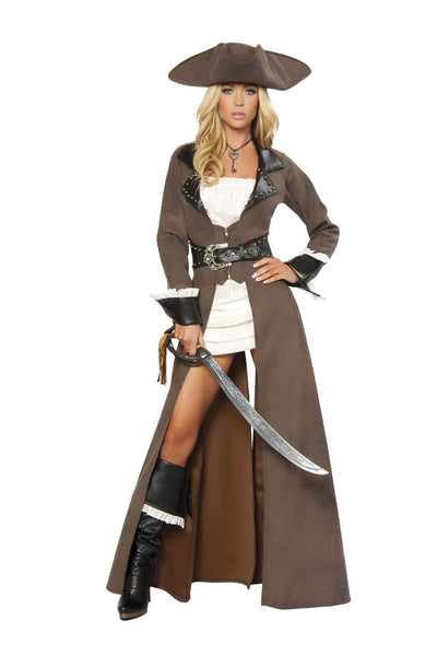 Buy Deluxe 4pc Pirate Captain from RomaRetailShop for 137.99 with Same Day Shipping Designed by Roma Costume 4242-AS-S