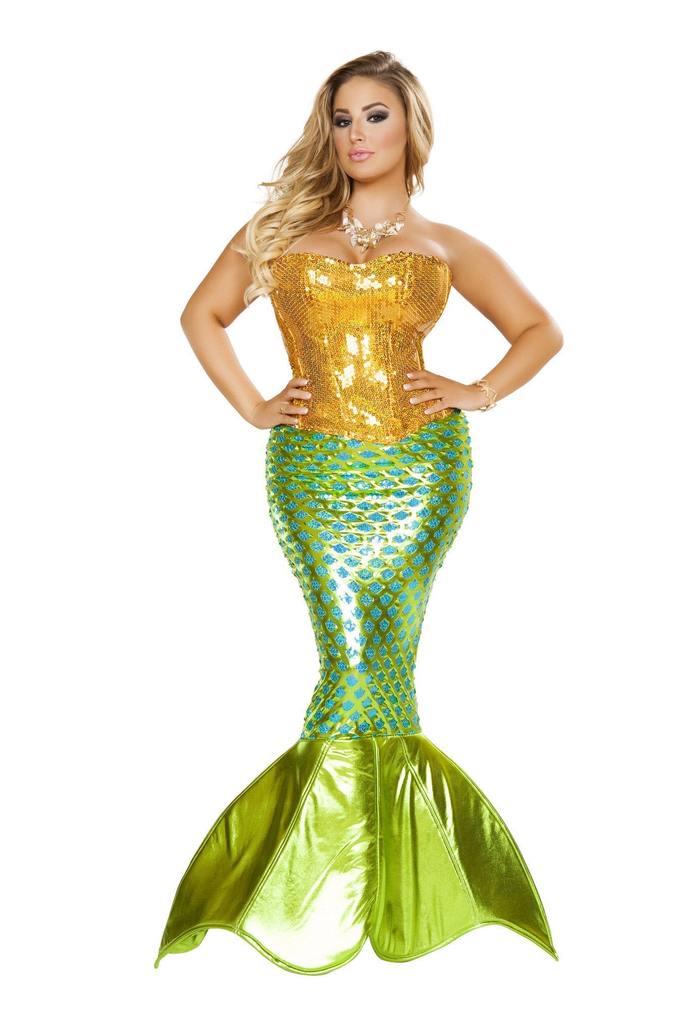 Buy 2pc Siren of the Sea Mermaid Costume from RomaRetailShop for 240.00 with Same Day Shipping Designed by Roma Costume 4352-AS-S