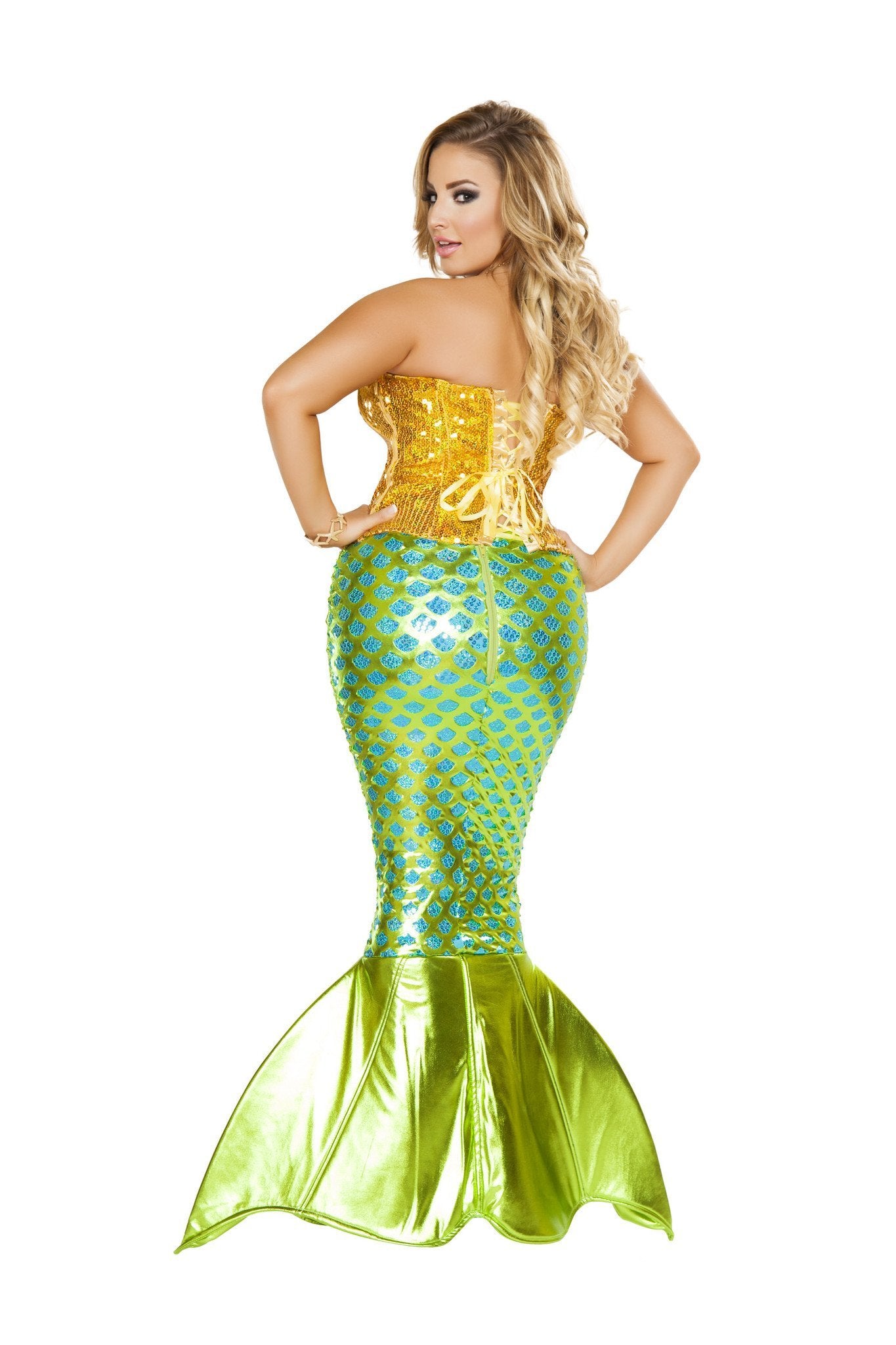 Buy 2pc Siren of the Sea Mermaid Costume from RomaRetailShop for 240.00 with Same Day Shipping Designed by Roma Costume 4352-AS-S