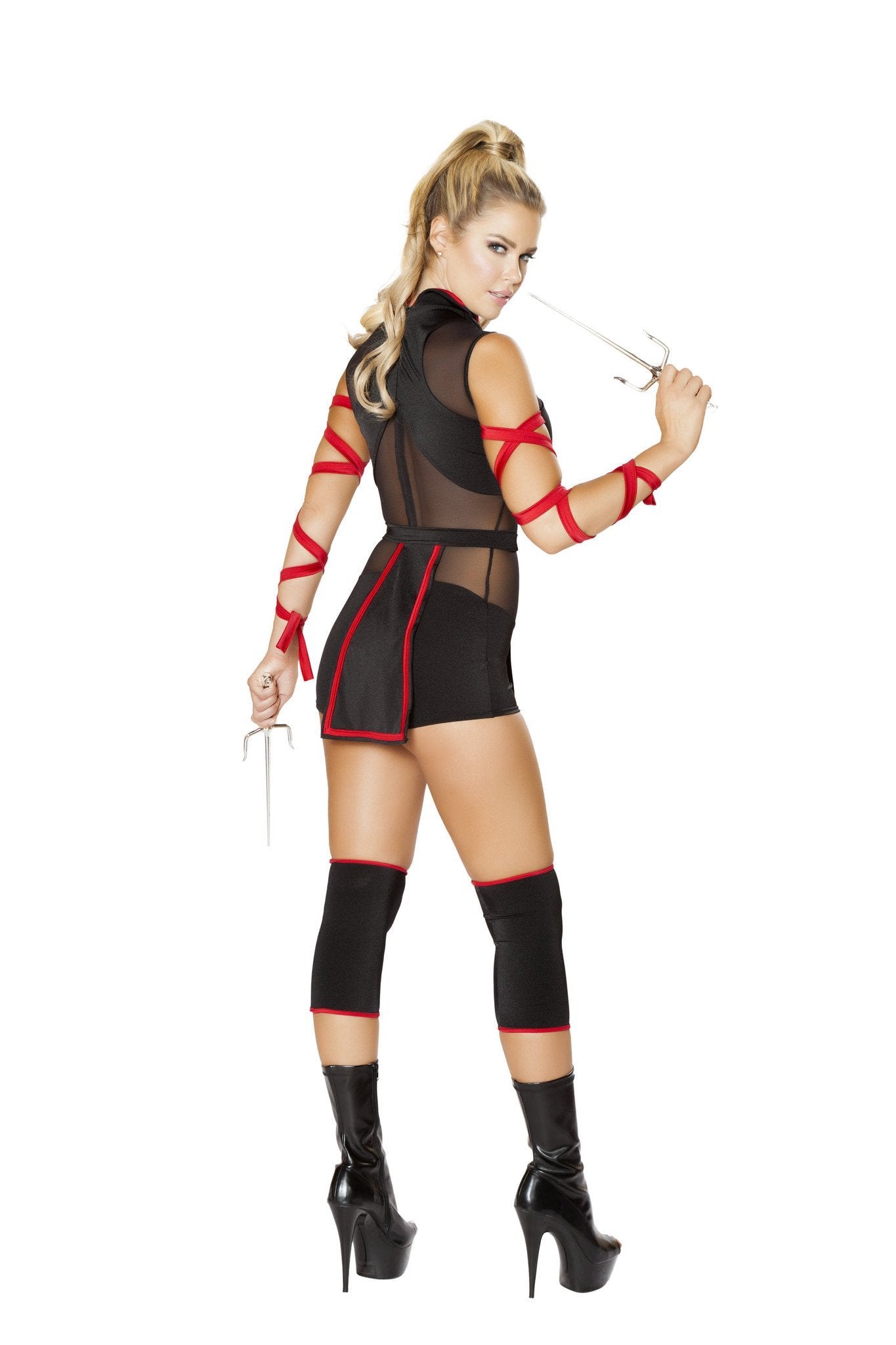 Ninja Striker Costume - Black/Red / Small Ninja Striker Costume - Black/Red / Small