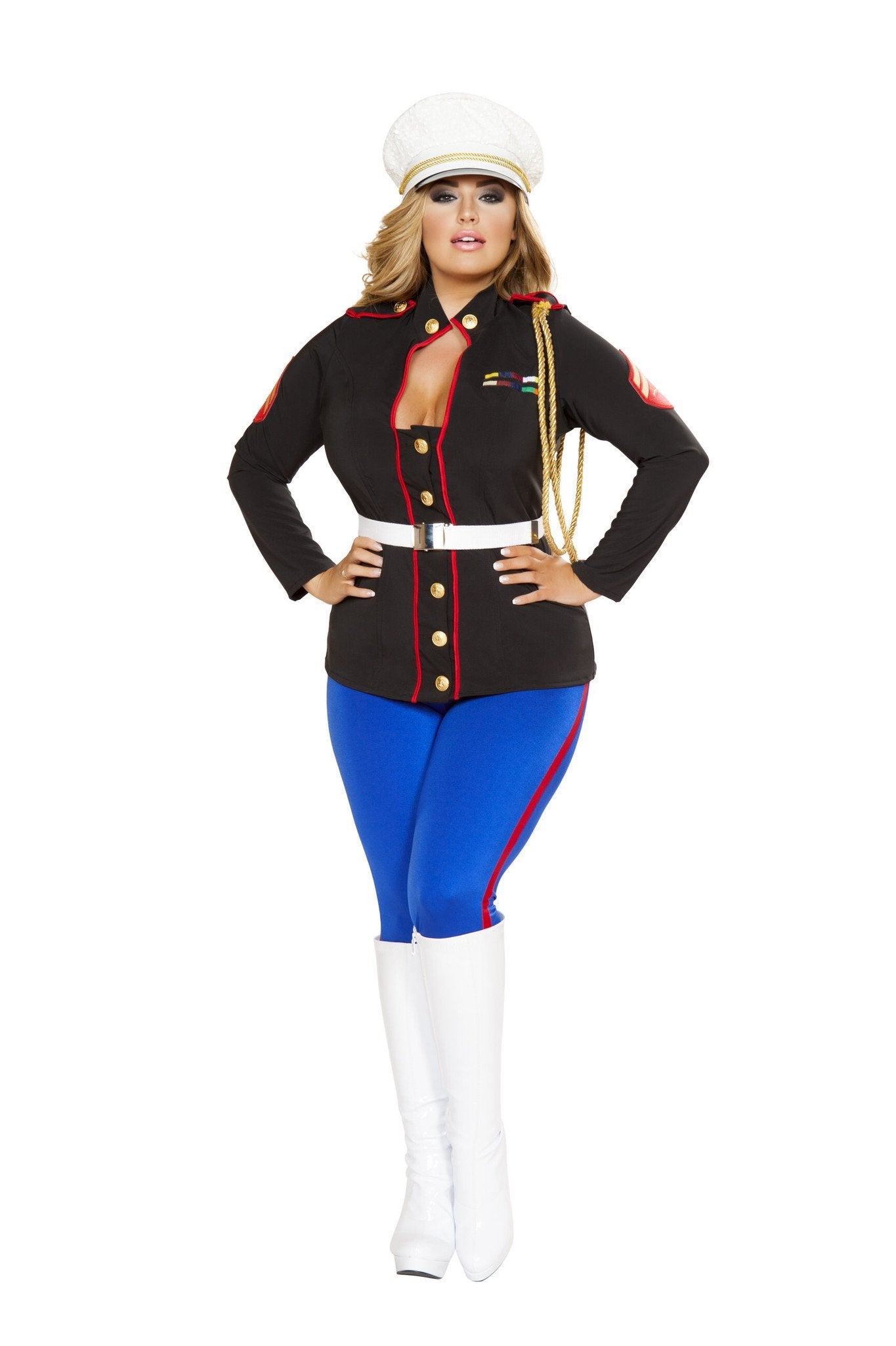 Buy 3pc Sexy Marine Corporal from RomaRetailShop for 98.99 with Same Day Shipping Designed by Roma Costume 4701-AS-XL