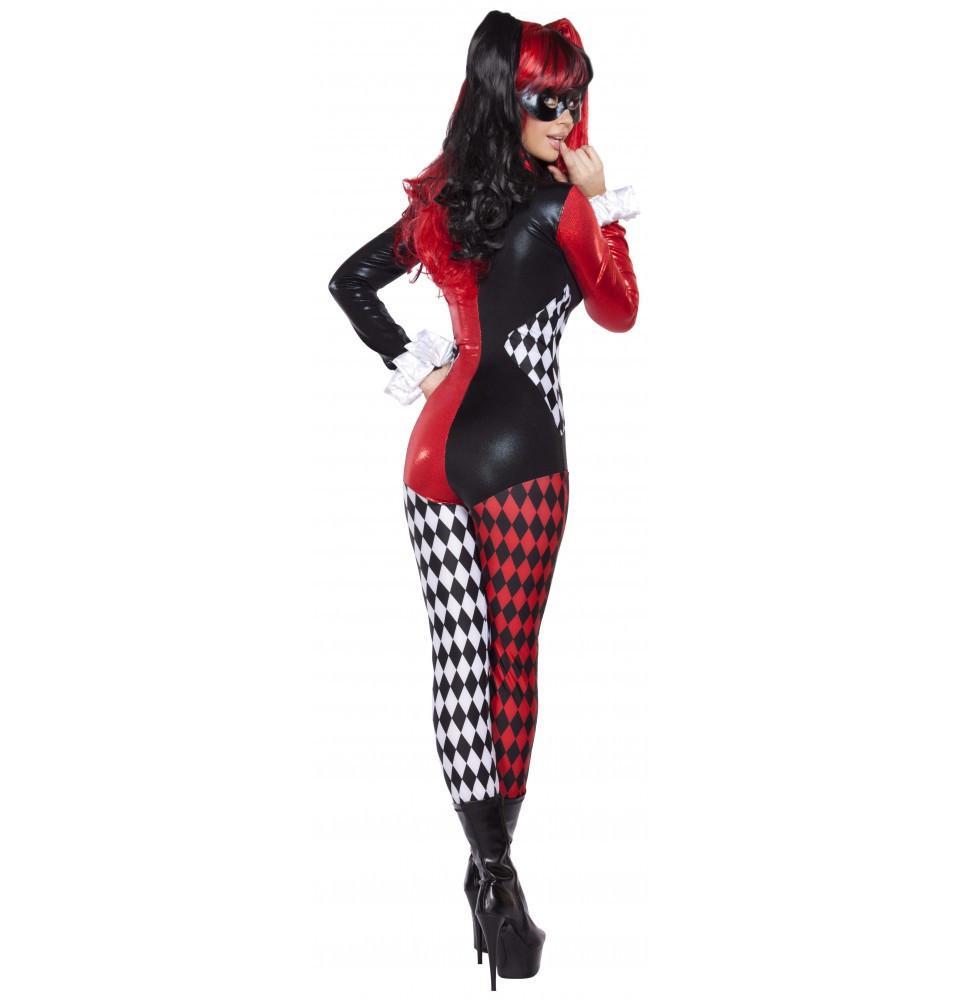 Buy 2pc Villainous Vixen Harley Quinn Costume from RomaRetailShop for 58.99 with Same Day Shipping Designed by Roma Costume, Inc. 4598-AS-S