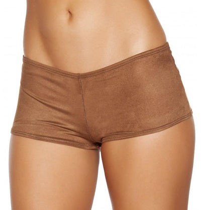 Buy Brown Suede Boy Shorts from RomaRetailShop for 14.99 with Same Day Shipping Designed by Roma Costume, Inc. SH224-Brwn-S/M