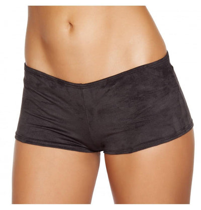 Buy Black Suede Boy Shorts from RomaRetailShop for 14.99 with Same Day Shipping Designed by Roma Costume, Inc. SH224-Blk-S/M