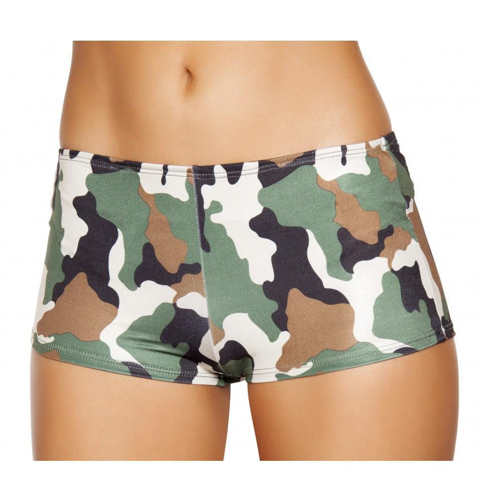 Buy Camouflage Boy Shorts from RomaRetailShop for 14.99 with Same Day Shipping Designed by Roma Costume, Inc. SH225-Camo-S/M