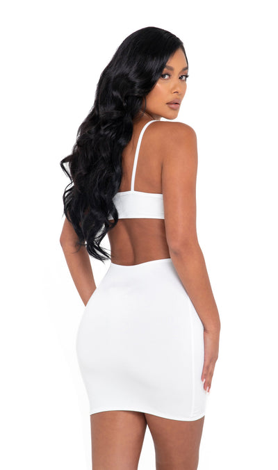 Cutout Sculpted Mini Dress