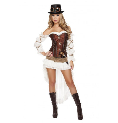 Buy 7pc Sexy Steampunk Babe Pirate Costume from RomaRetailShop for 177.99 with Same Day Shipping Designed by Roma Costume, Inc. 4576-AS-S