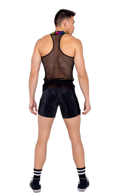 Mens Pride Two-Tone Biker Shorts