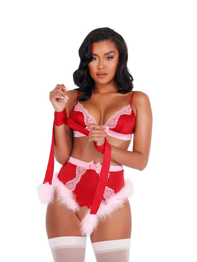 1pc Marabou Bondage Tie