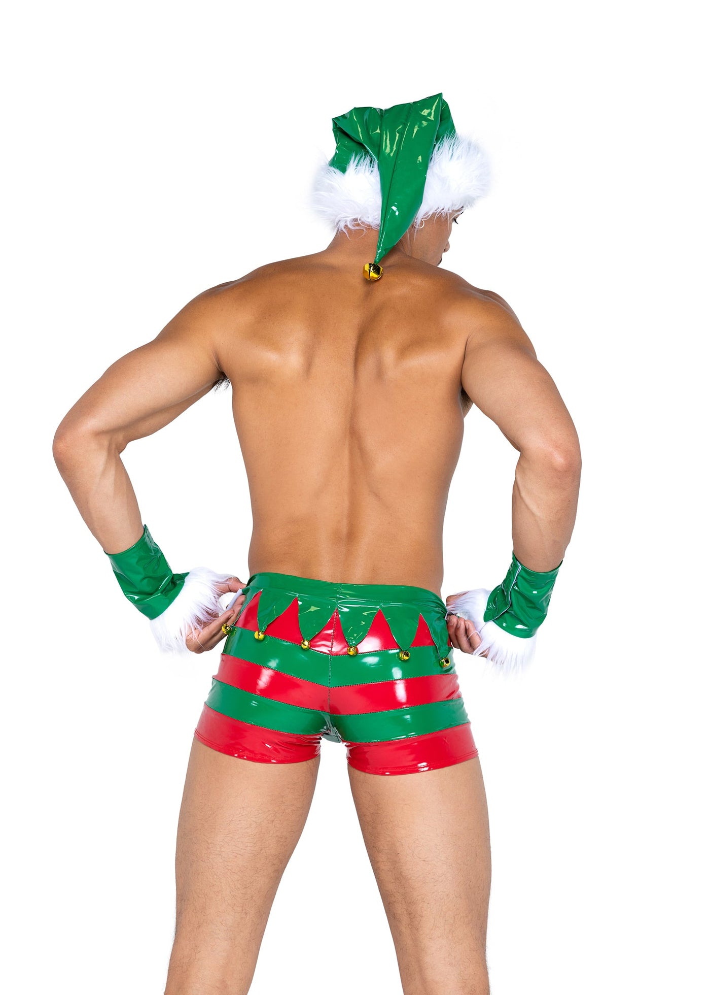 Mens Naughty Holiday Elf 3-Piece Set