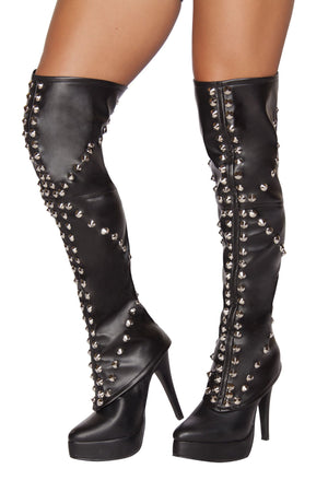 Buy Pair of Spike Studded Leggings from RomaRetailShop for  with Same Day Shipping Designed by Roma Costume, Inc.