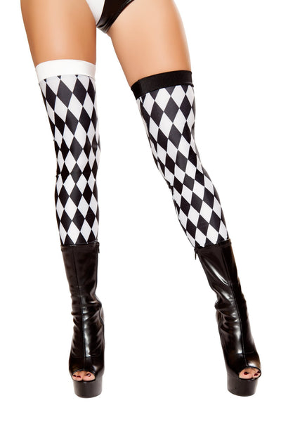 Buy Black and White Striped Leggings from RomaRetailShop for 14.99 with Same Day Shipping Designed by Roma Costume ST10044-Blk/Wht-O/S