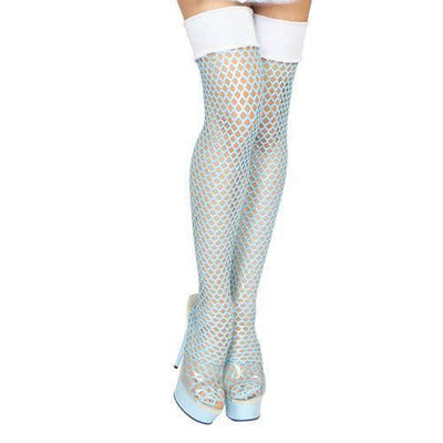 Buy Pair of Blue Fishnet Leggings from RomaRetailShop for 9.90 with Same Day Shipping Designed by Roma Costume ST4162-AS-O/S