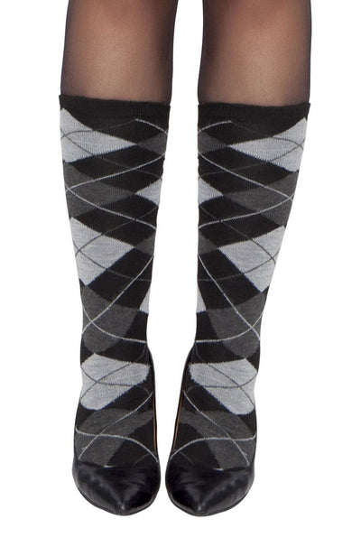 Buy Pair of Gray Argyle Leg Warmers from RomaRetailShop for  with Same Day Shipping Designed by Roma Costume