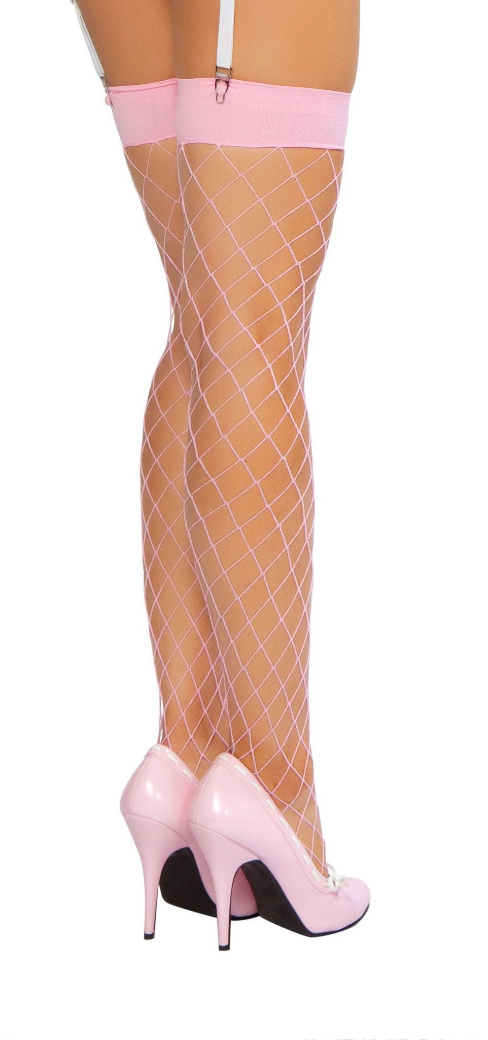 Buy Thigh High Fishnet Stockings from RomaRetailShop for 3.99 with Same Day Shipping Designed by Roma Costume STC207-BP-O/S